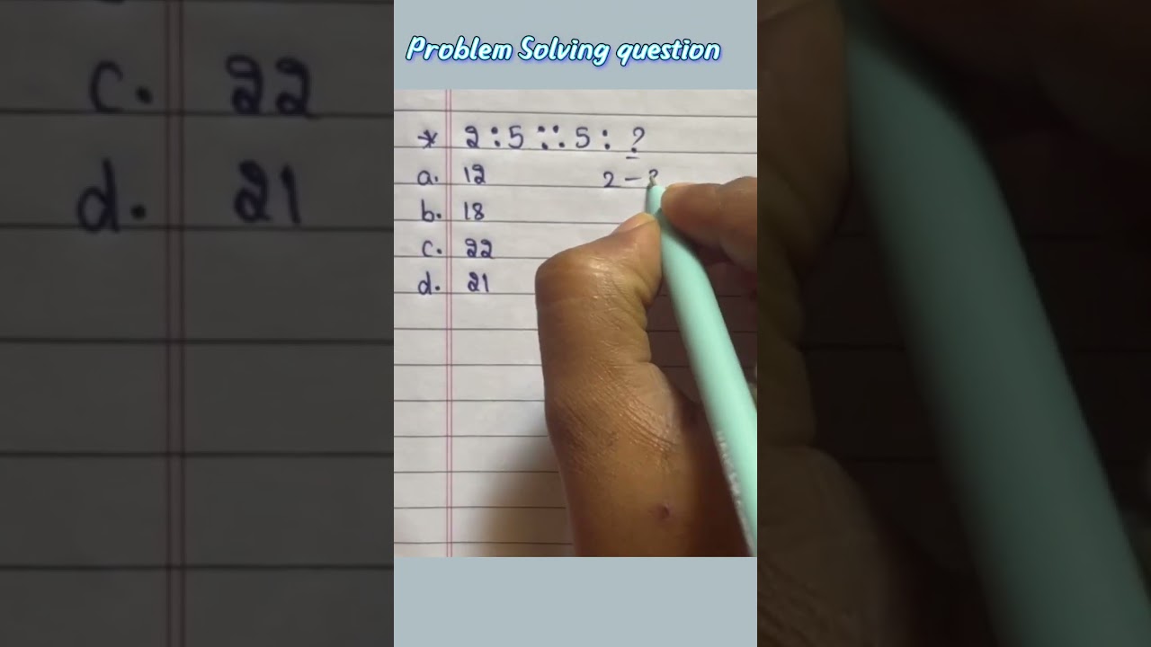 ICET problem Solving question | 2024