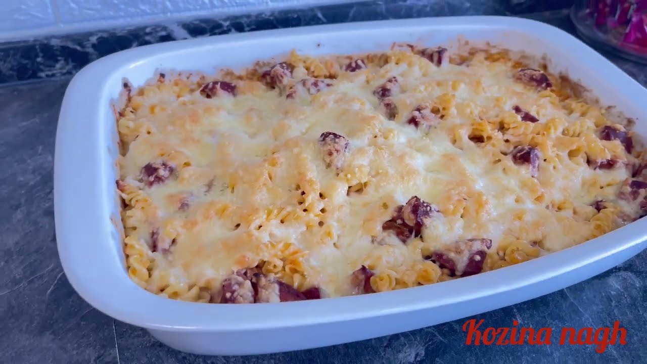 Macarrones con chorizo halal