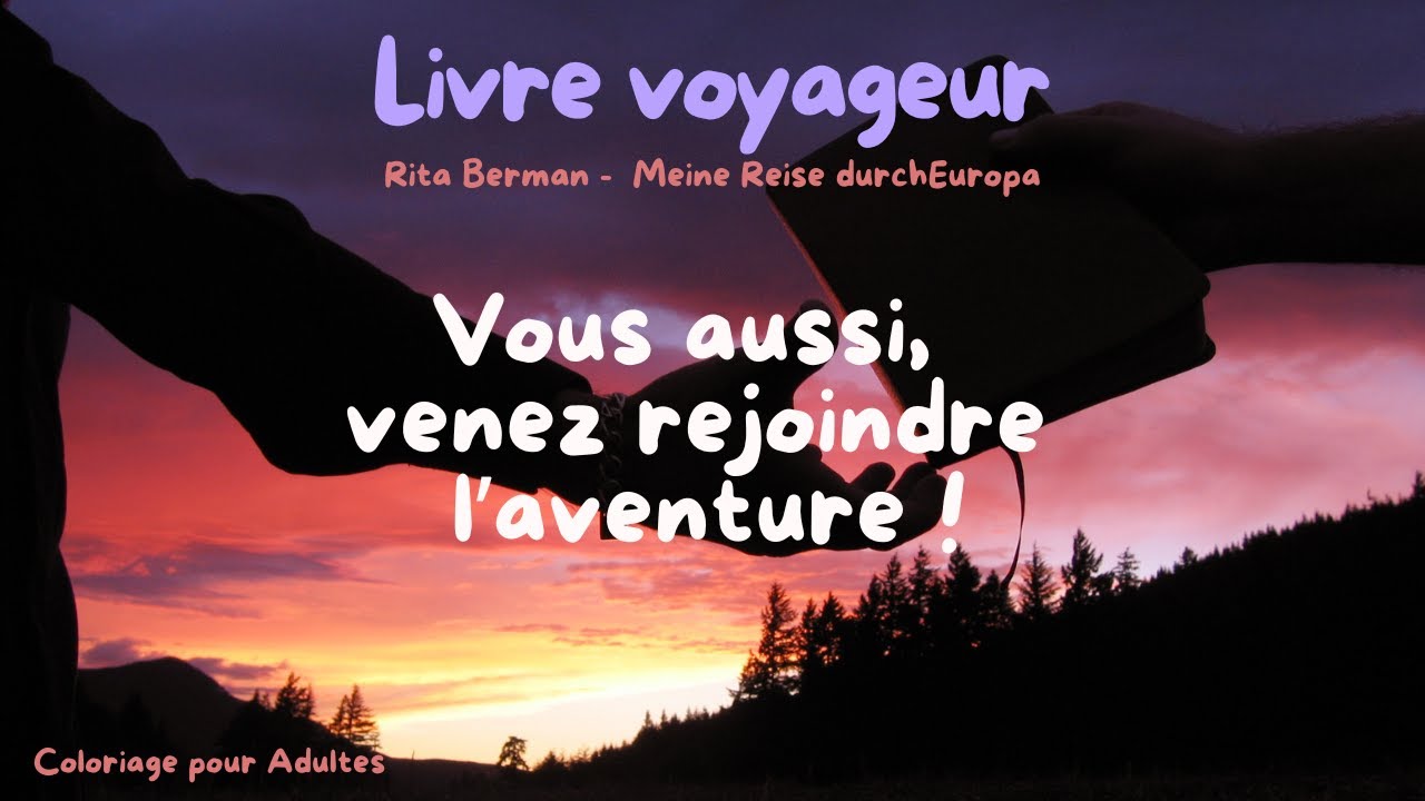Coloriage pour adultes-Livre voyageur-Rita Berman-Europa-Nous cherchons des participants !