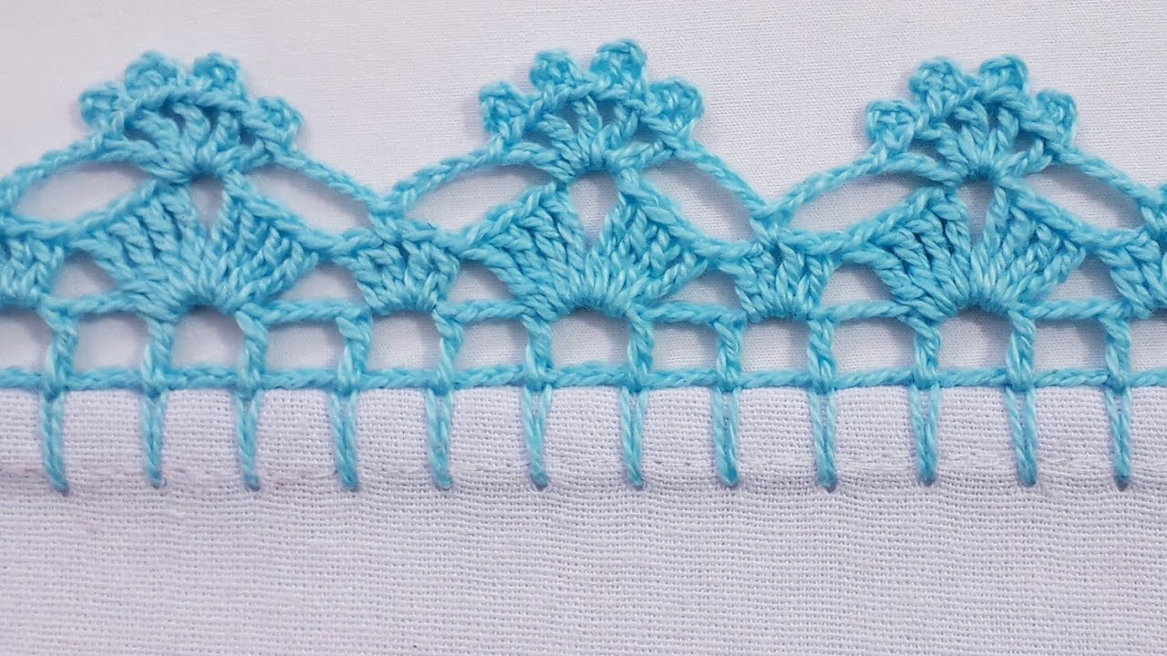 Barrado em crochê fácil para iniciantes