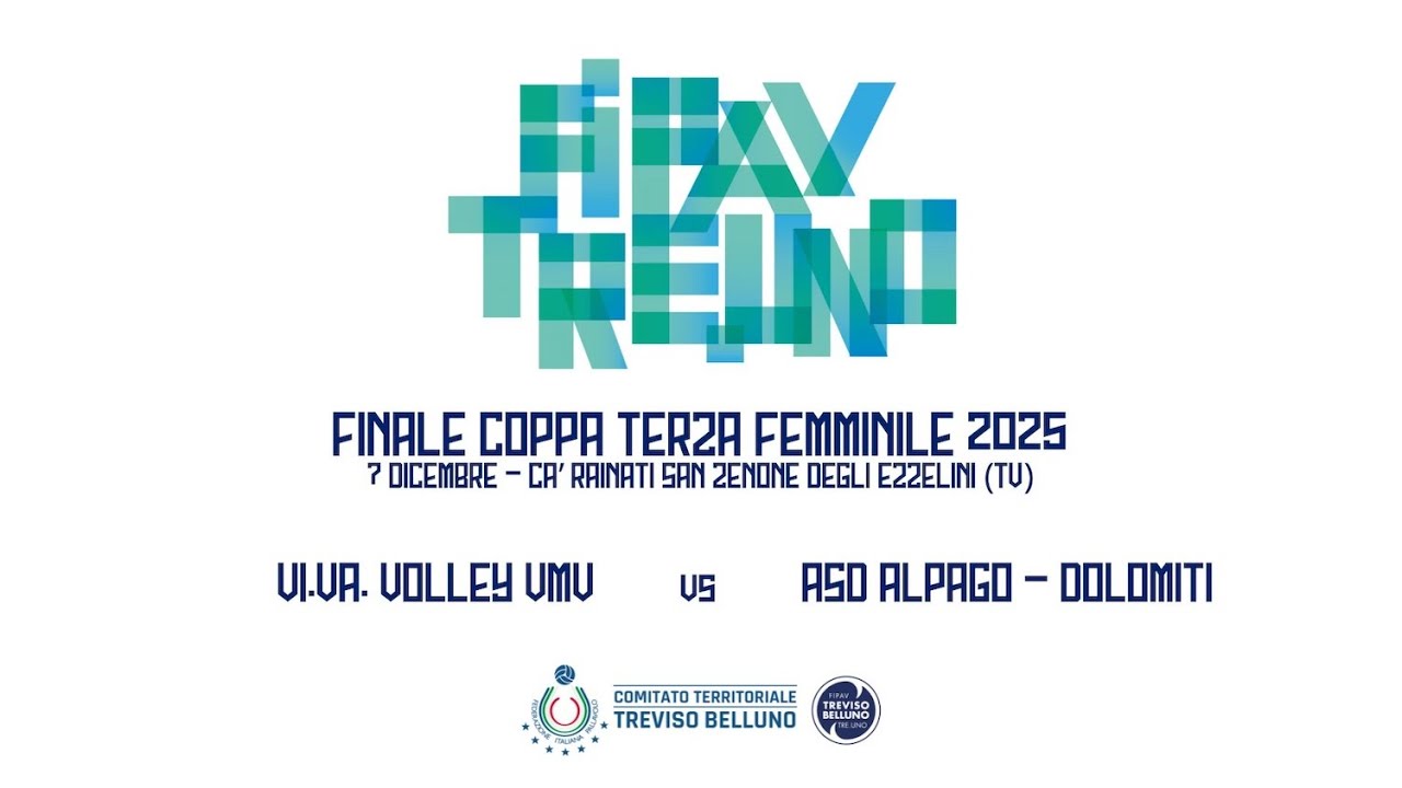 FINALE COPPA TERZA FEMMINILE: VI.VA. VOLLEY VMV - ASD ALPAGO - DOLOMITI
