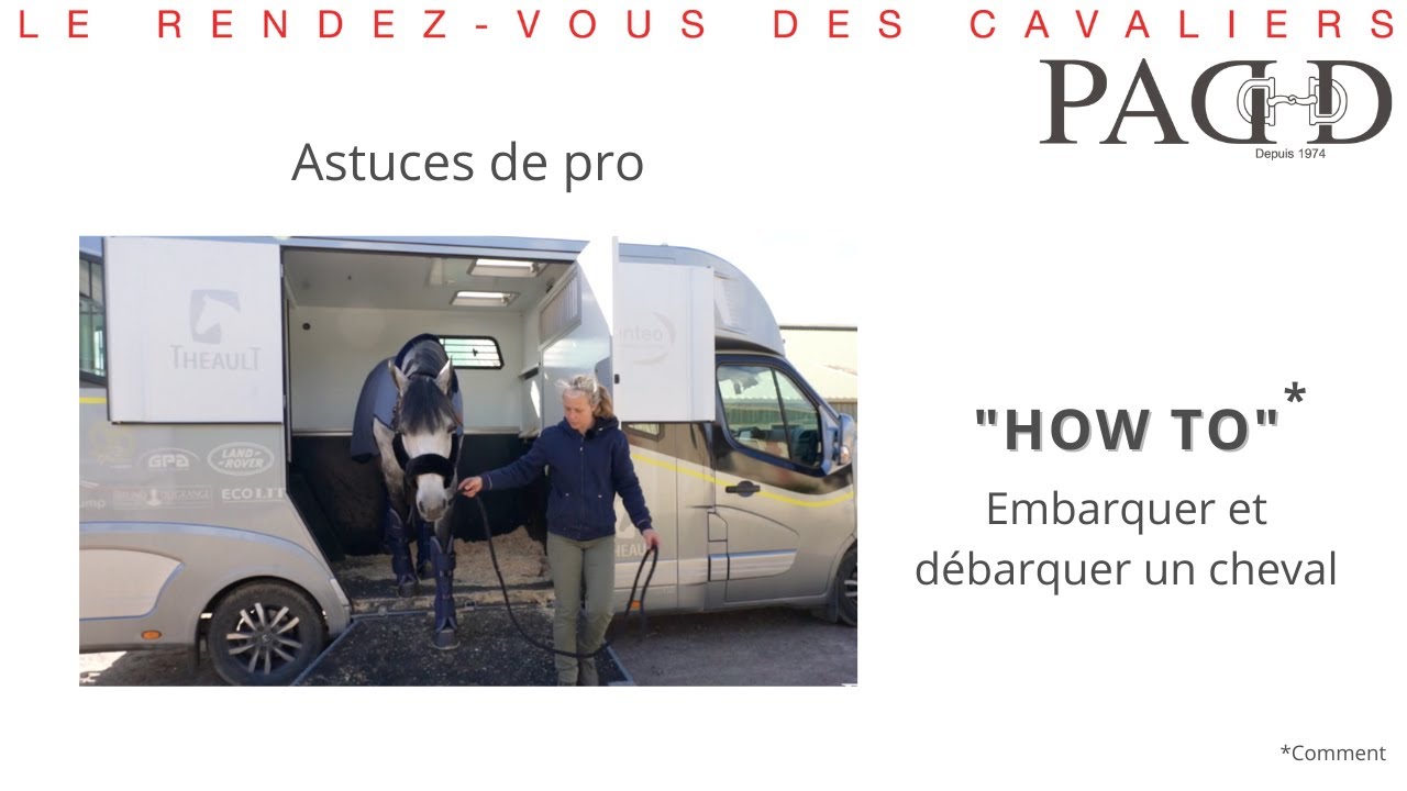 PADD - Astuces de pro : Comment embarquer et débarquer un cheval ?