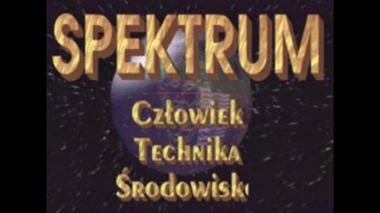 Spektrum - oryginalny screen czoł&oacute;wki programu wraz z podkładem muzycznym