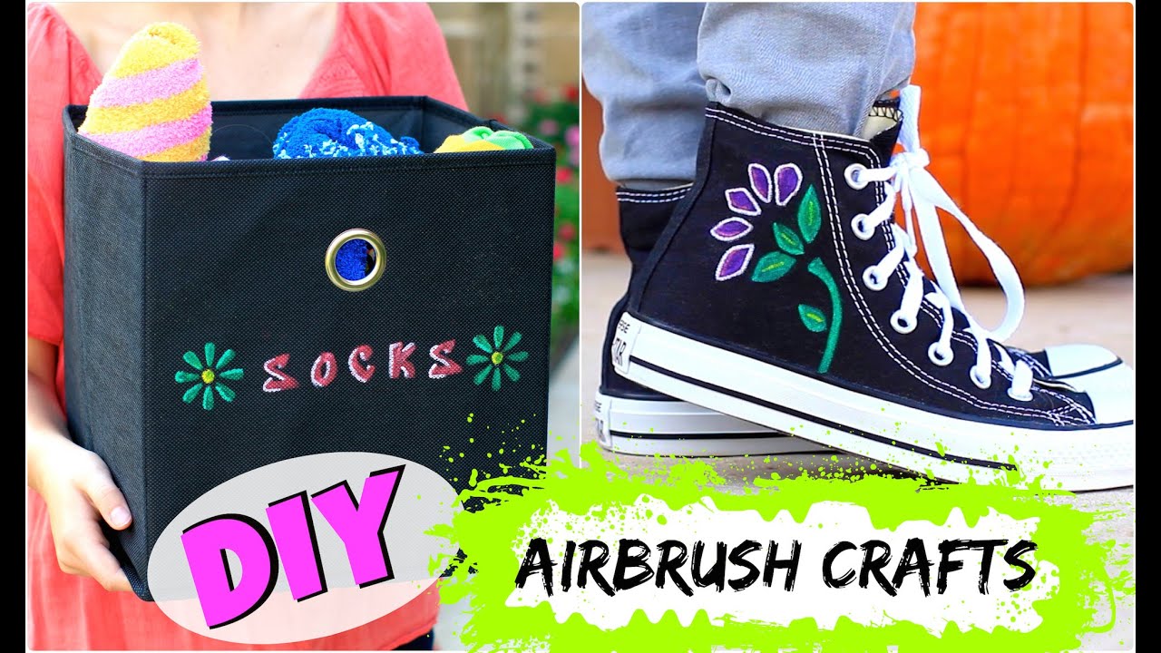DIY Airbrush Crafts | Twins Brooklyn & Bailey