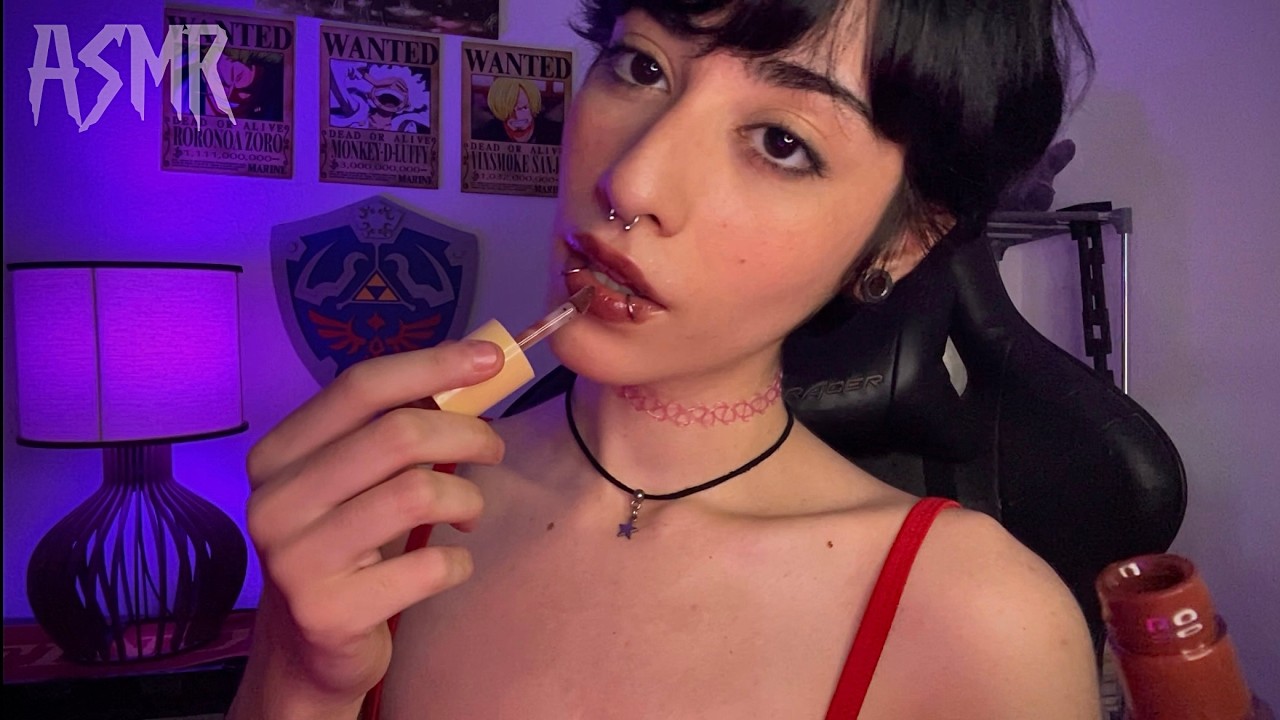 ASMR sons de boca com GLOSS (sons moIhados)