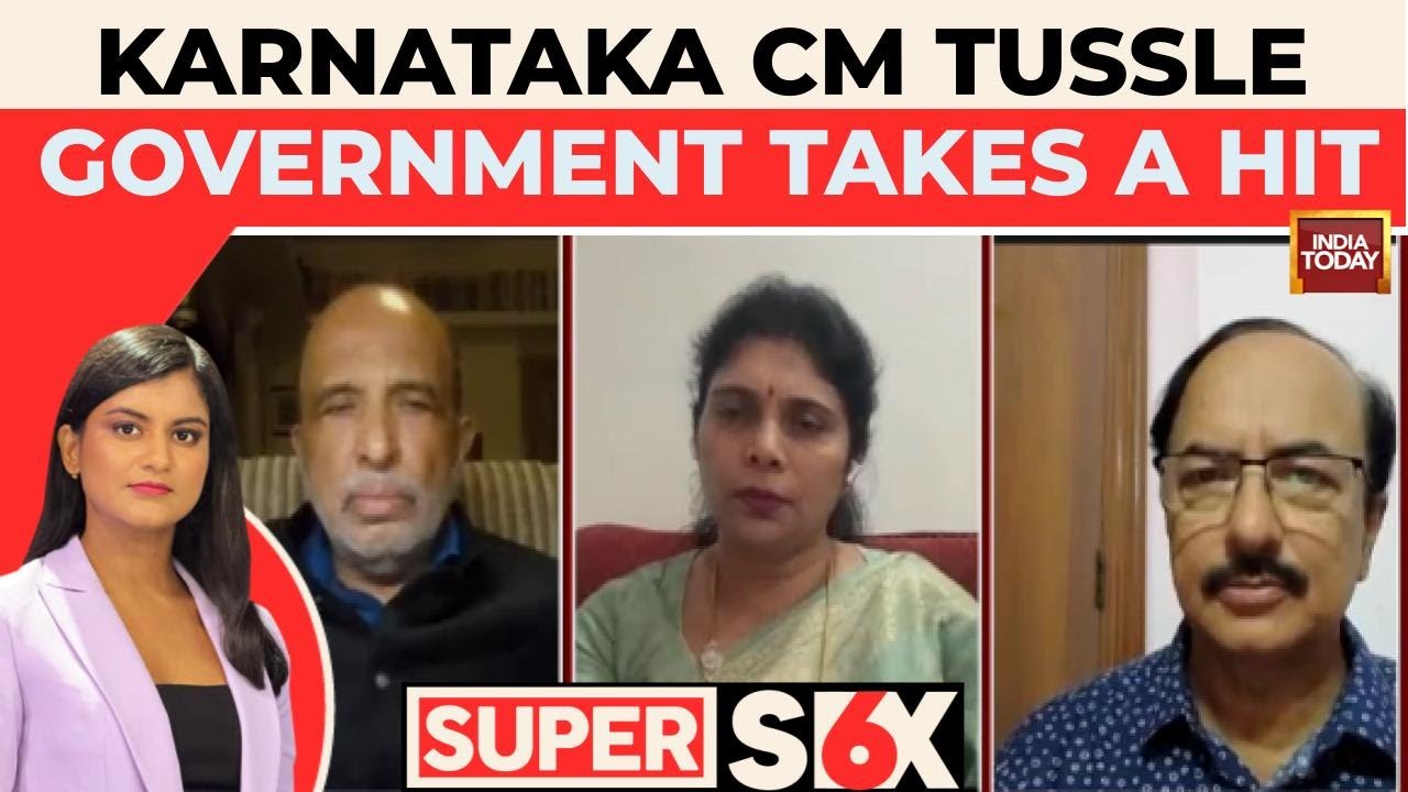 Super 6 Debate | Karnataka Congress Crisis: Siddaramaiah-DK Shivakumar Tussle Hits State Governance