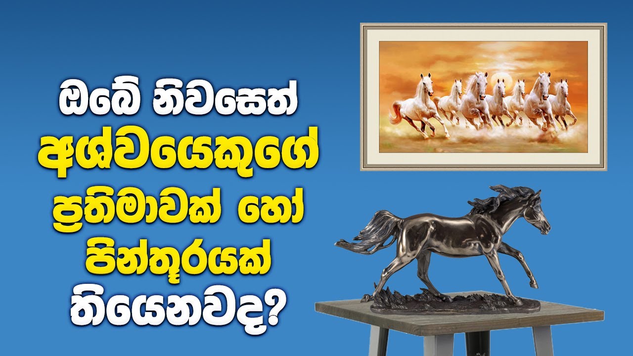 වාස්තු අනුව අශ්වයෙකුගේ ප්&zwj;රතිමාවකින් ලබාගත හැකි වාසි | Vastu Benefits Of Running Horse Painting
