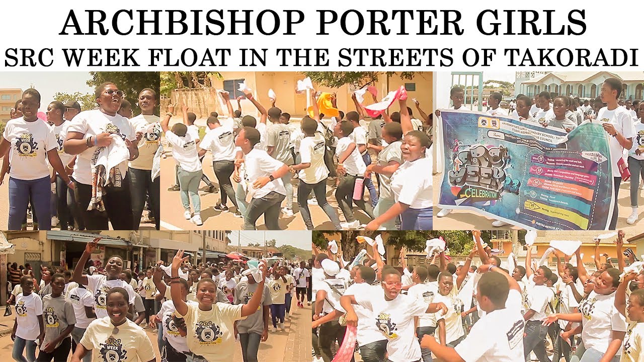Archbishop Porter Girls SRC Week Float In The Streets Of Takoradi