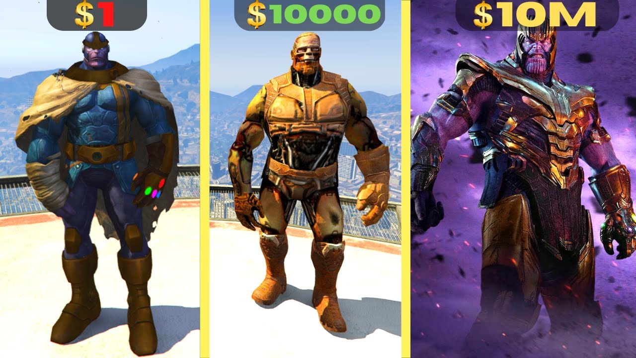 $1 THANOS to $100000000 THANOS in GTA 5