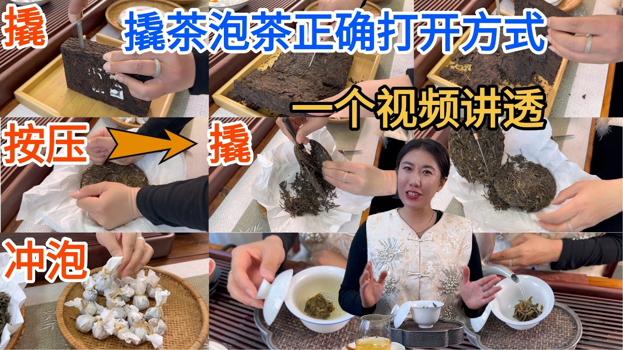 撬茶泡茶正確打開方式！壹個視頻講透！#普洱茶 #茶文化 #古树茶 #te #茶葉 #普洱茶wechat #茶 #茶叶 #茶生活 #喝茶 #品茶 #泡茶  #古樹茶