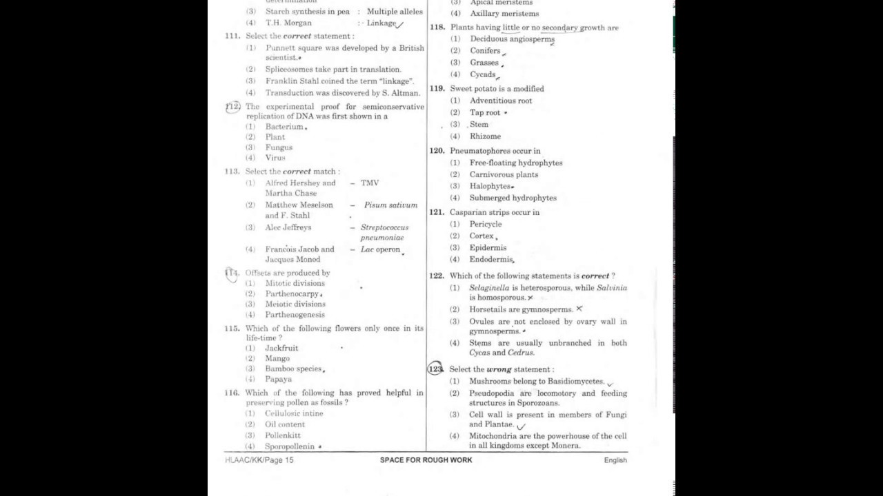 NEET Question Paper 2018 - Code KK