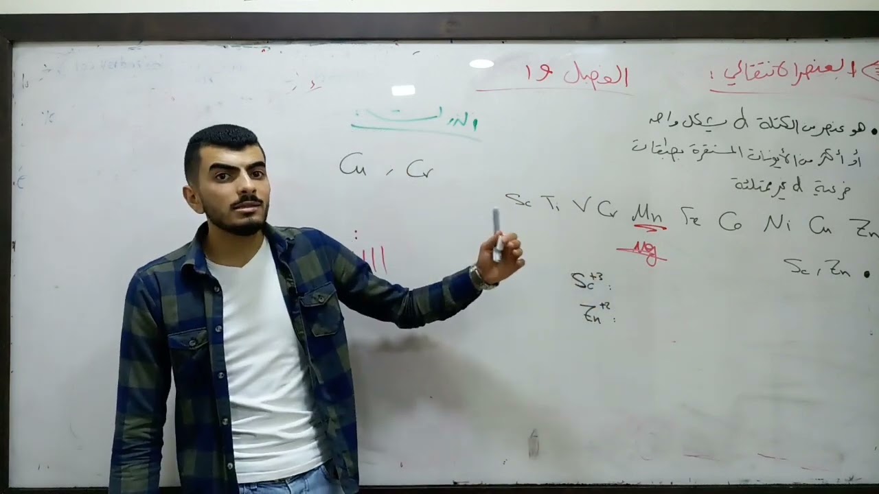 الفصل ١٩ كيمياء || مقدمة العناصر الانتقالية ذراتها ||