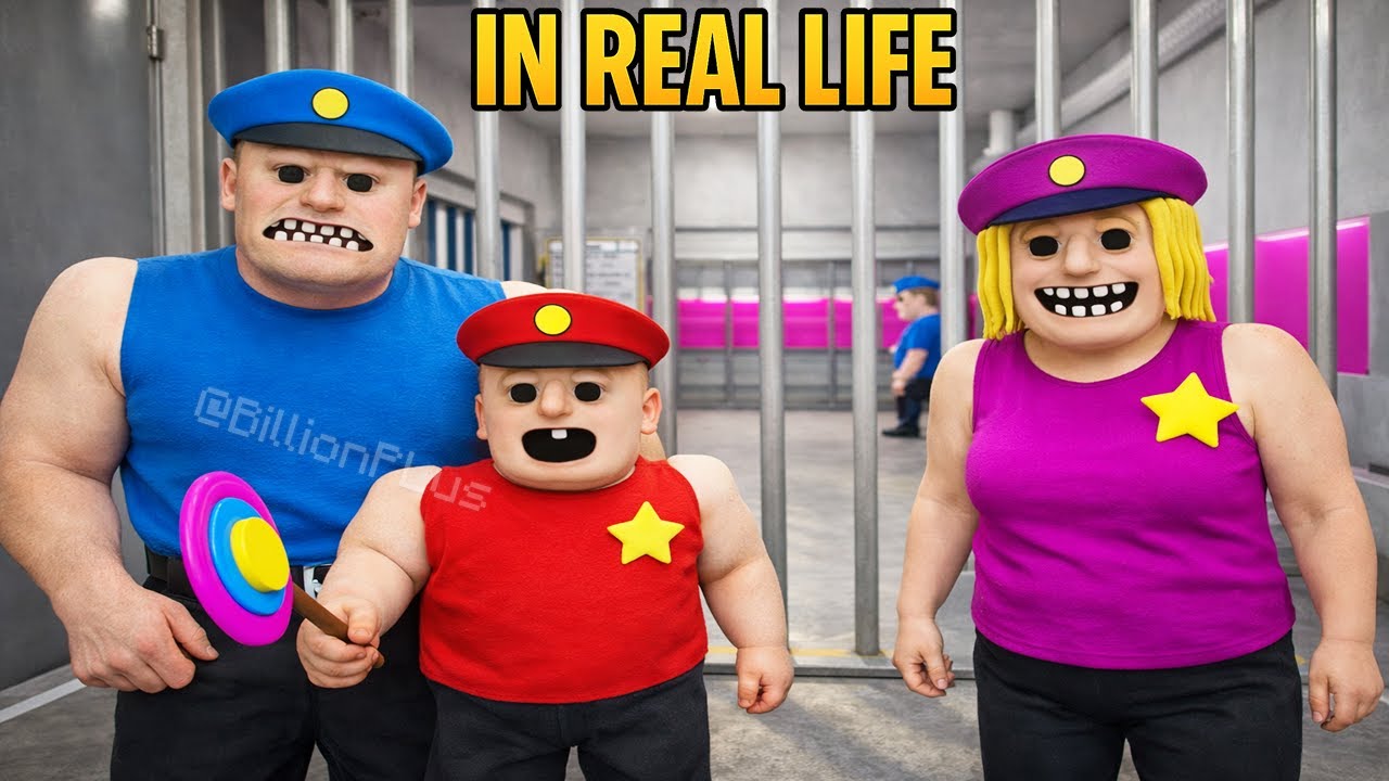 ALL MORPHS IN REAL LIFE BUFF POLICE FAMILY PRISON RUN ESCAPE Obby New Update Roblox All Boss Battle