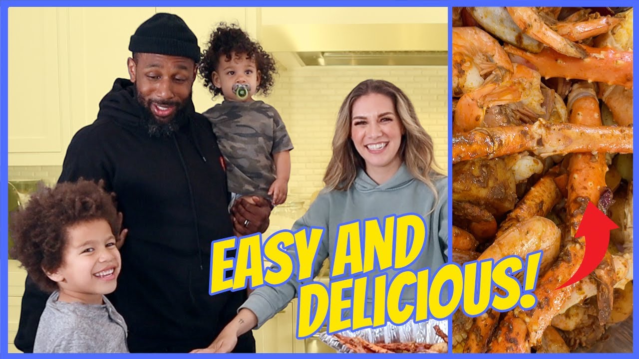 You CANNOT Mess This EASY Crab and Shrimp Bake Up!!