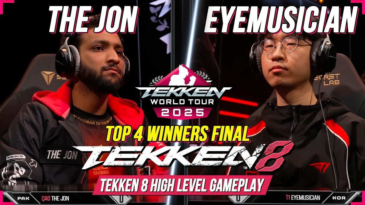 TEKKEN 8 World Tour 2025｜THE JON (KING)  Vs  EyeMusician (YOSHIMITSU) 💪 Top 4 Winners Final