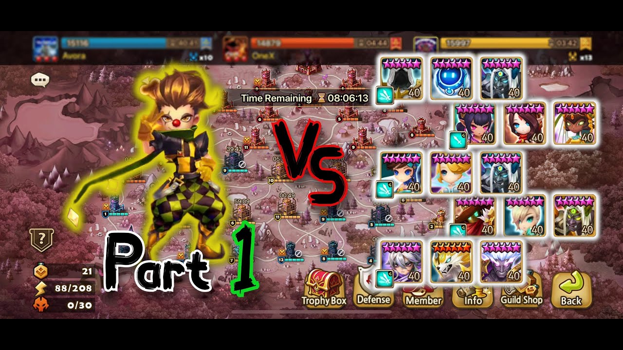 Lushen Cleave VS Siege Defenses Part 1 - Summoners War