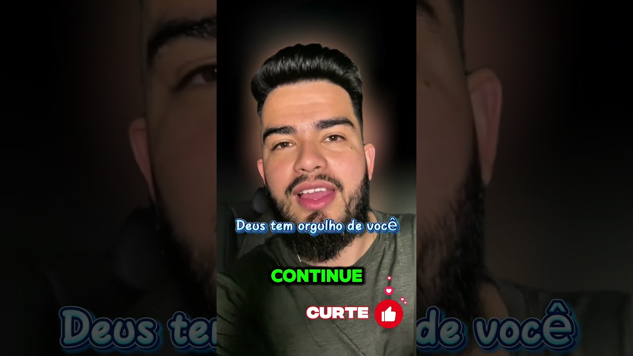 Deus tem orgulho de você.. 