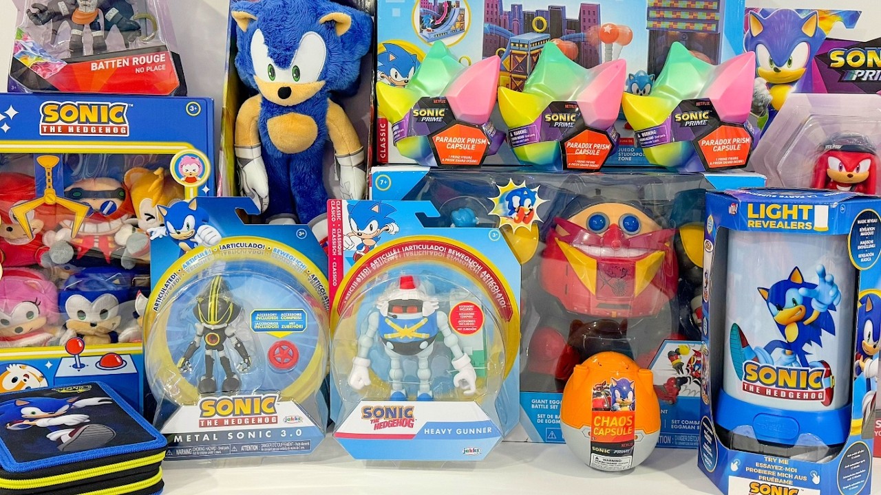 ASMR Toys Sonic The Hedgehog Collection Unboxing Review Oddly Satisfying Toy Unboxing Video