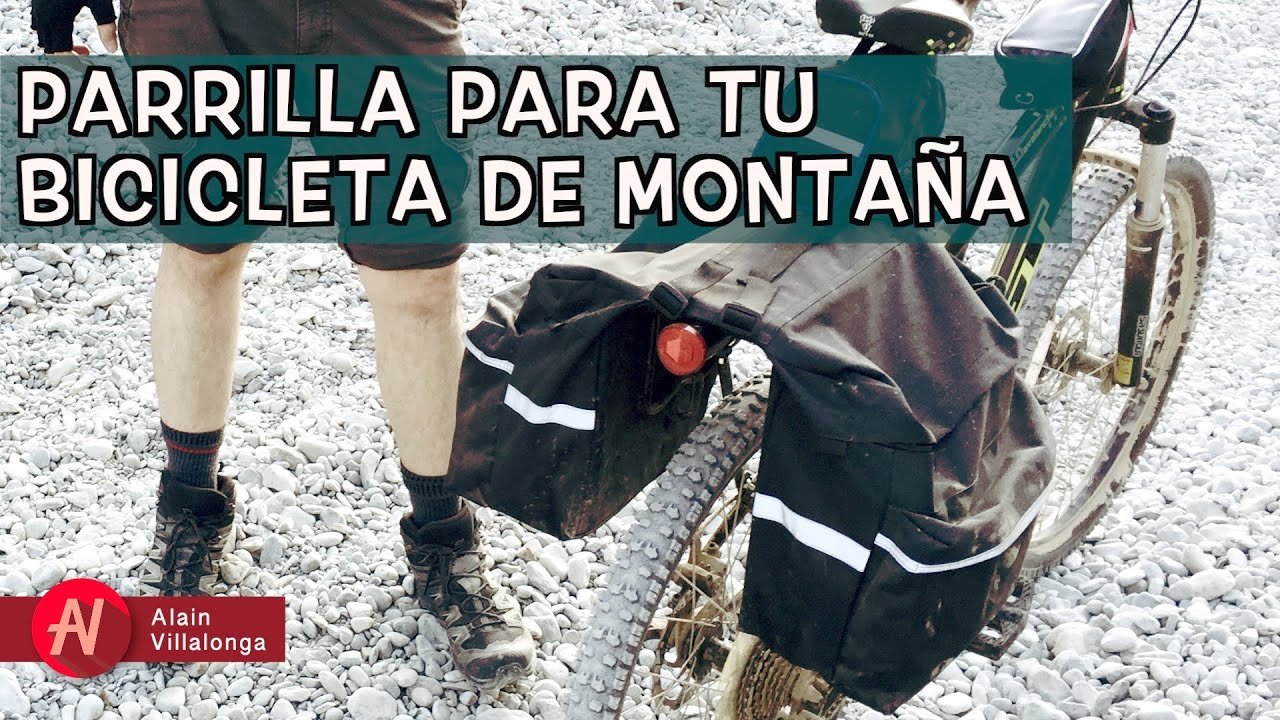 🚴 Instalación de parrilla de carga para bicicleta de montaña