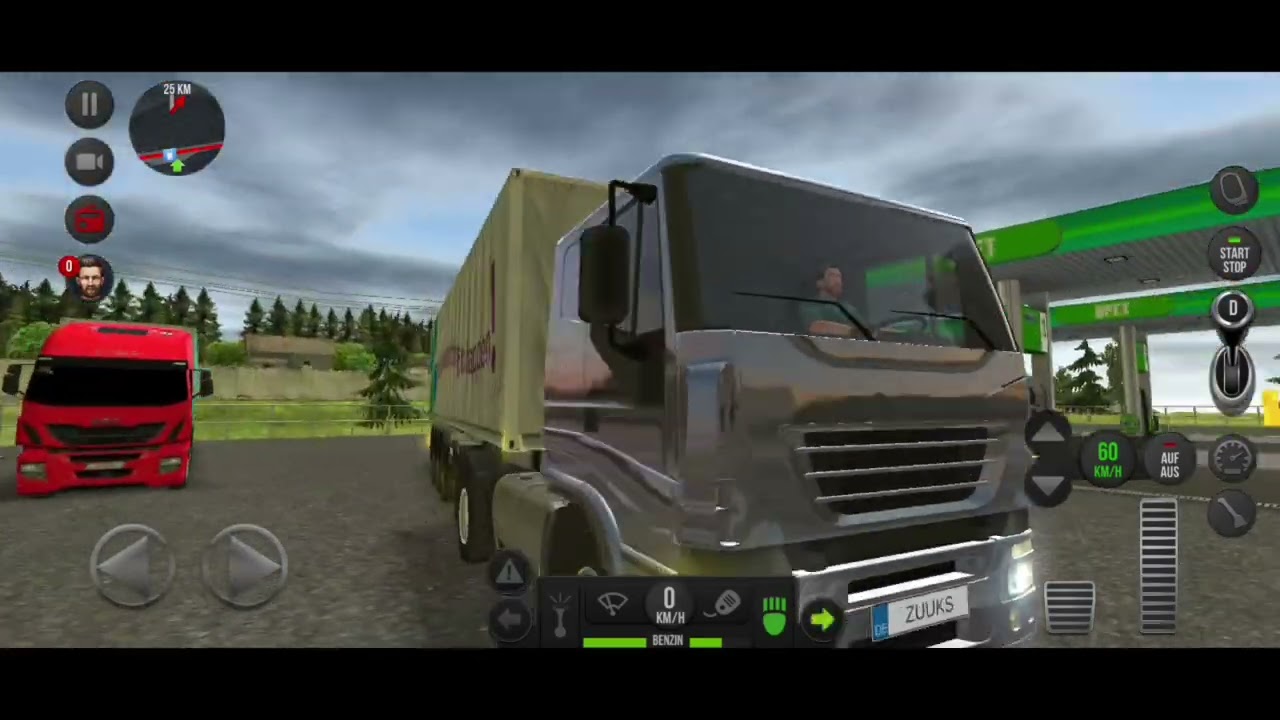 Heute mal LKW Simulator Europe ausprobiert für Handy für unterwegs sehr perfekt