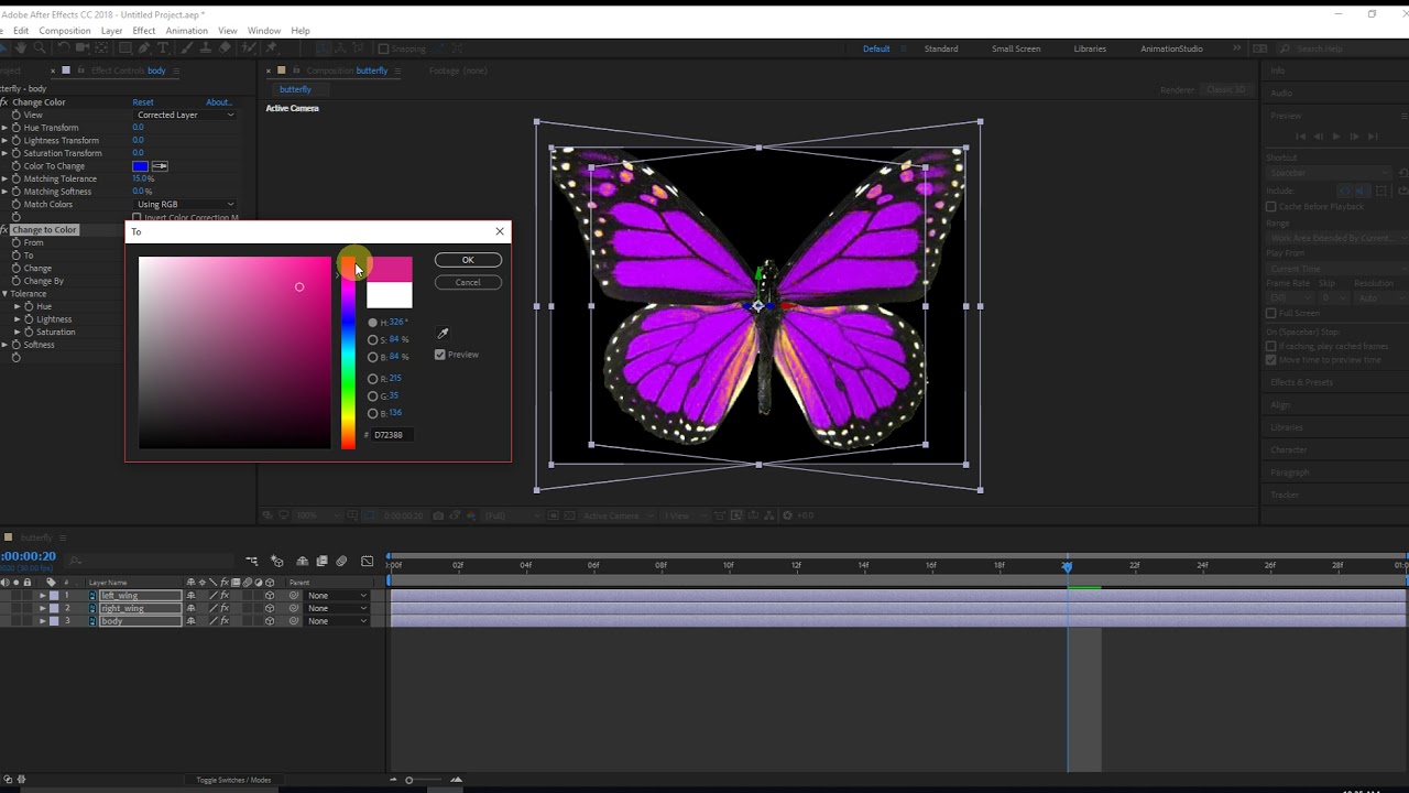 How to create Butterfly Effect - Step by Step Tutorial - After Effects