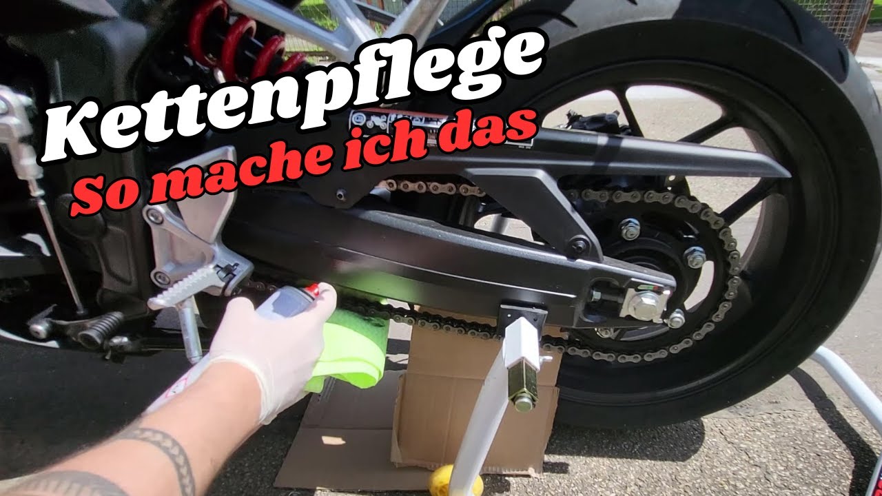 Motorrad Kettenpflege | Honda CBR 650R