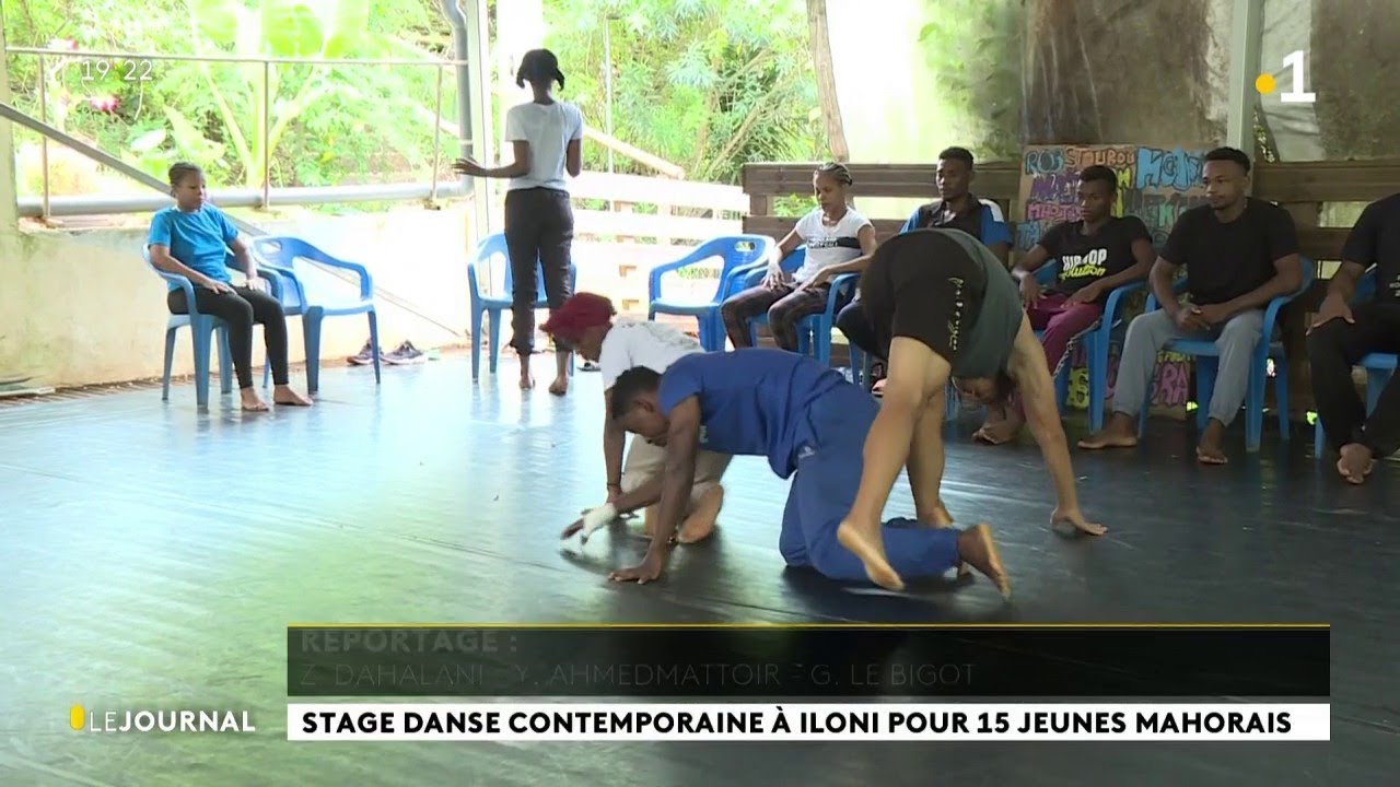 Stage danse contemporaine à Iloni pour 15 jeunes mahorais