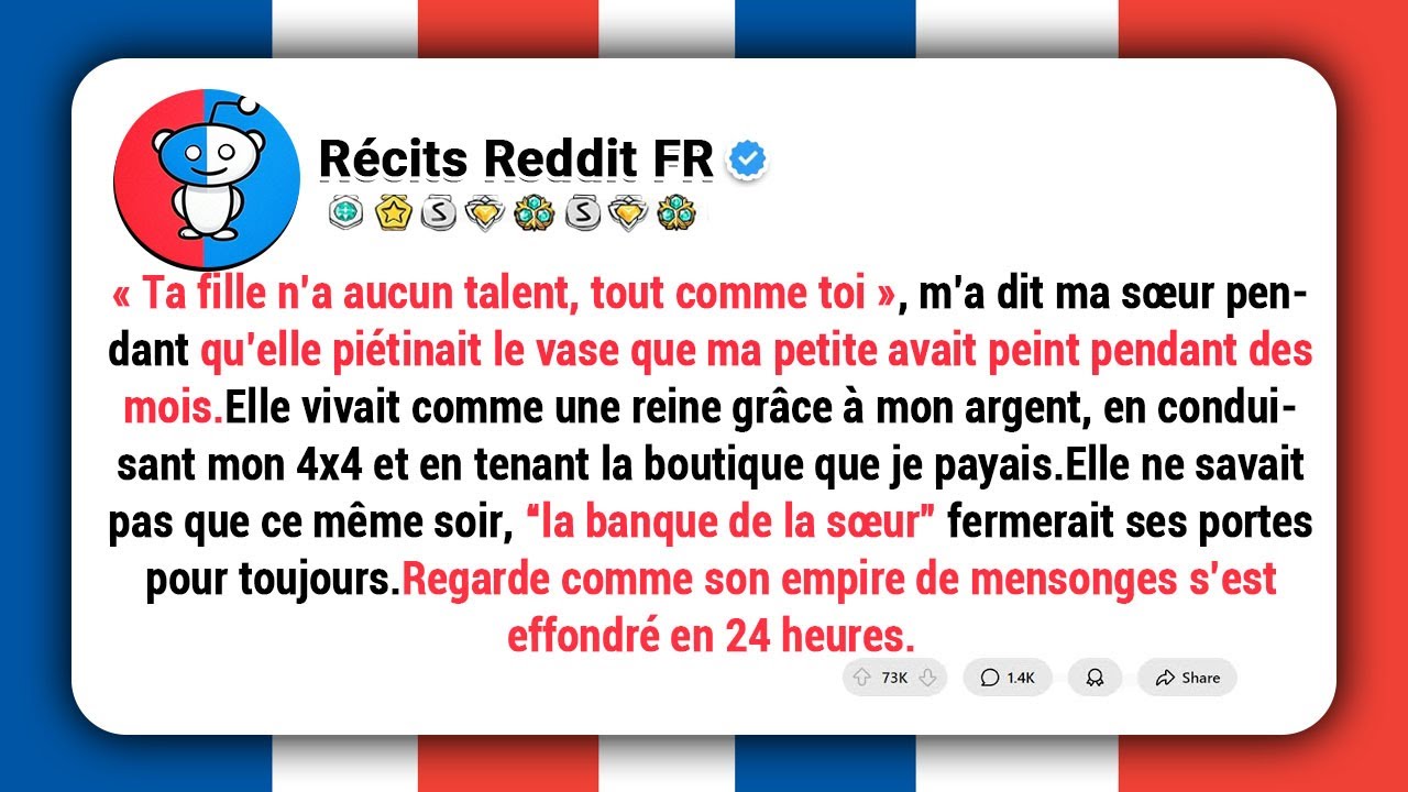 Ma sœur a appelé le cadeau de ma fille “ordure” et elle l’a cassé à sa fête.Mes parents ont applaudi