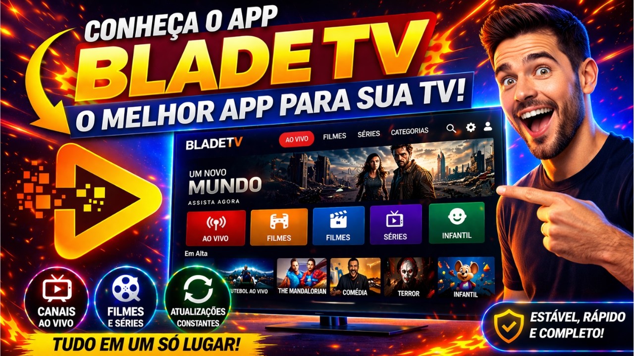 🤯 Esse app substitui Netflix e TV a cabo? Blade TV!