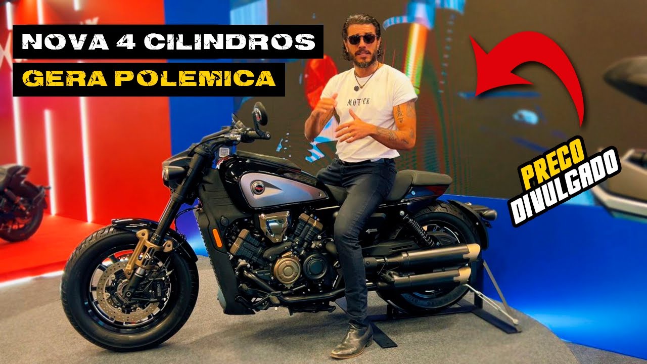4 Cilindros SBM 600V Moto Custom Premium da Shineray - Preço Divulgado no Festival Interlagos 2025