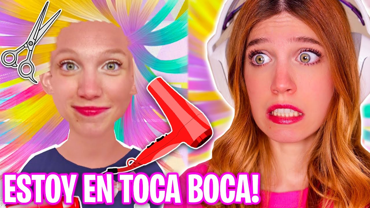 SOY PELUQUERA en *TOCA BOCA* y ME CAMBIO de LOOK!! 💇🏼‍♀️ Peinando en TOCA HAIR SALON ME | Laia Oli