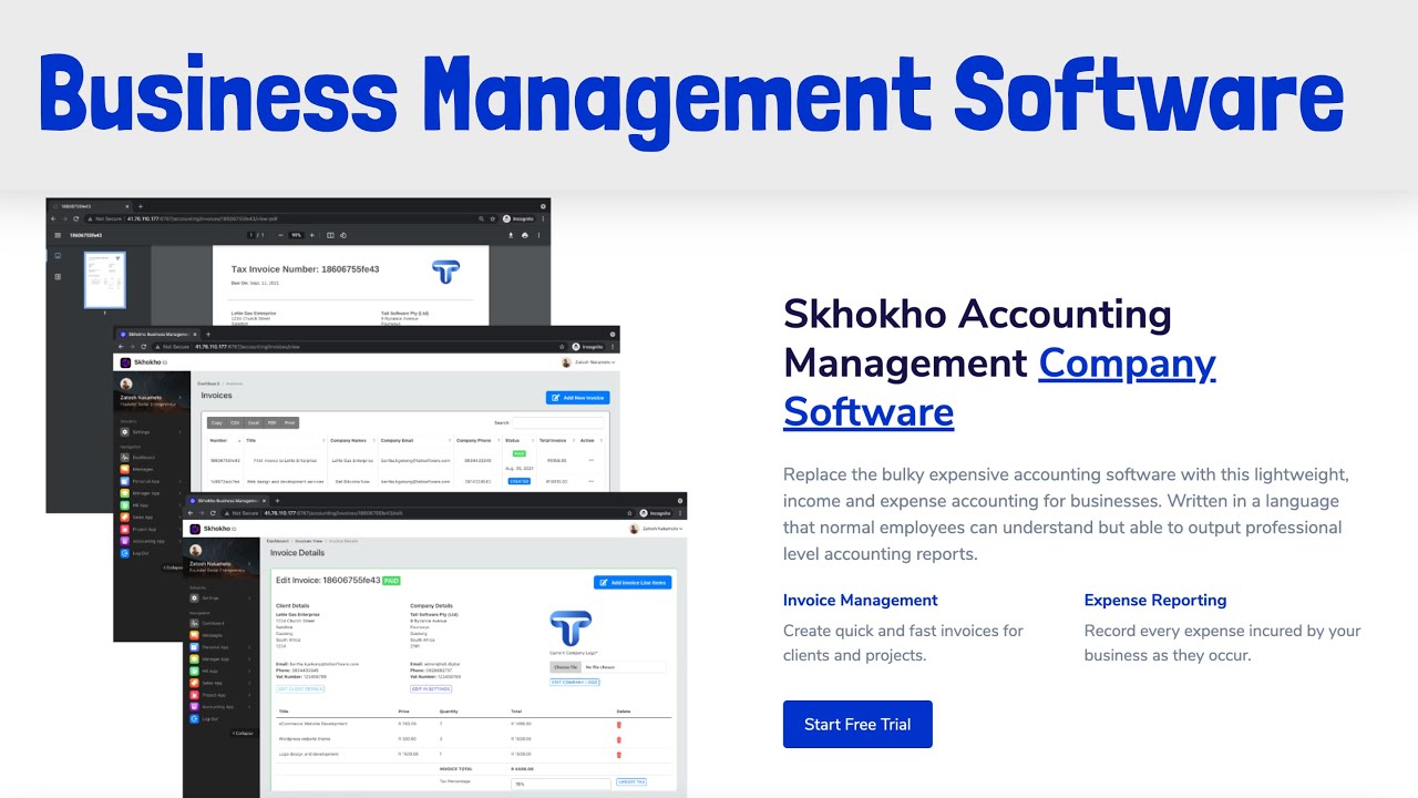 Business Management Software CRM HRM Project Management Software Invoicing Software