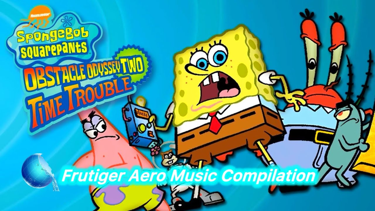 SpongeBob SquarePants Obstacle Odyssey 2: Time Trouble Gameplay w/ Frutiger Aero Music Mix