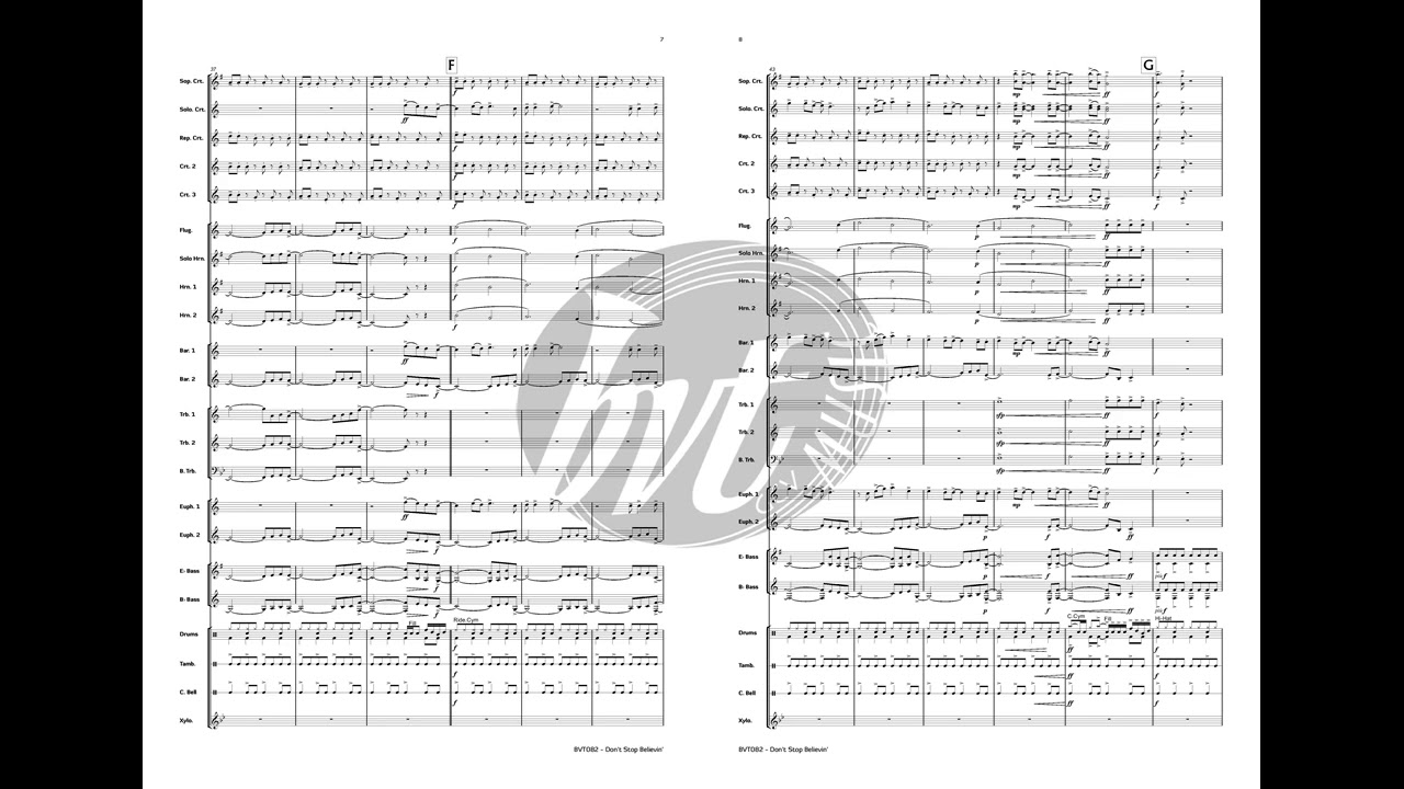 Dont stop believin' - Cain, Schon & Perry - arr. Mike Kilmartin
