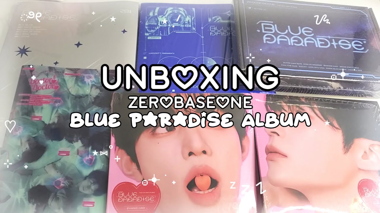 Unboxing ⋆.˚ |꒰ + zerobaseone blue paradise albums !꒱