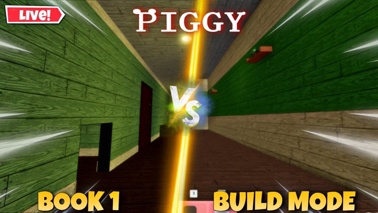 🔴 BUILDING ALL PIGGY CHAPTERS 1-12 IN BUILD MODE (Roblox)