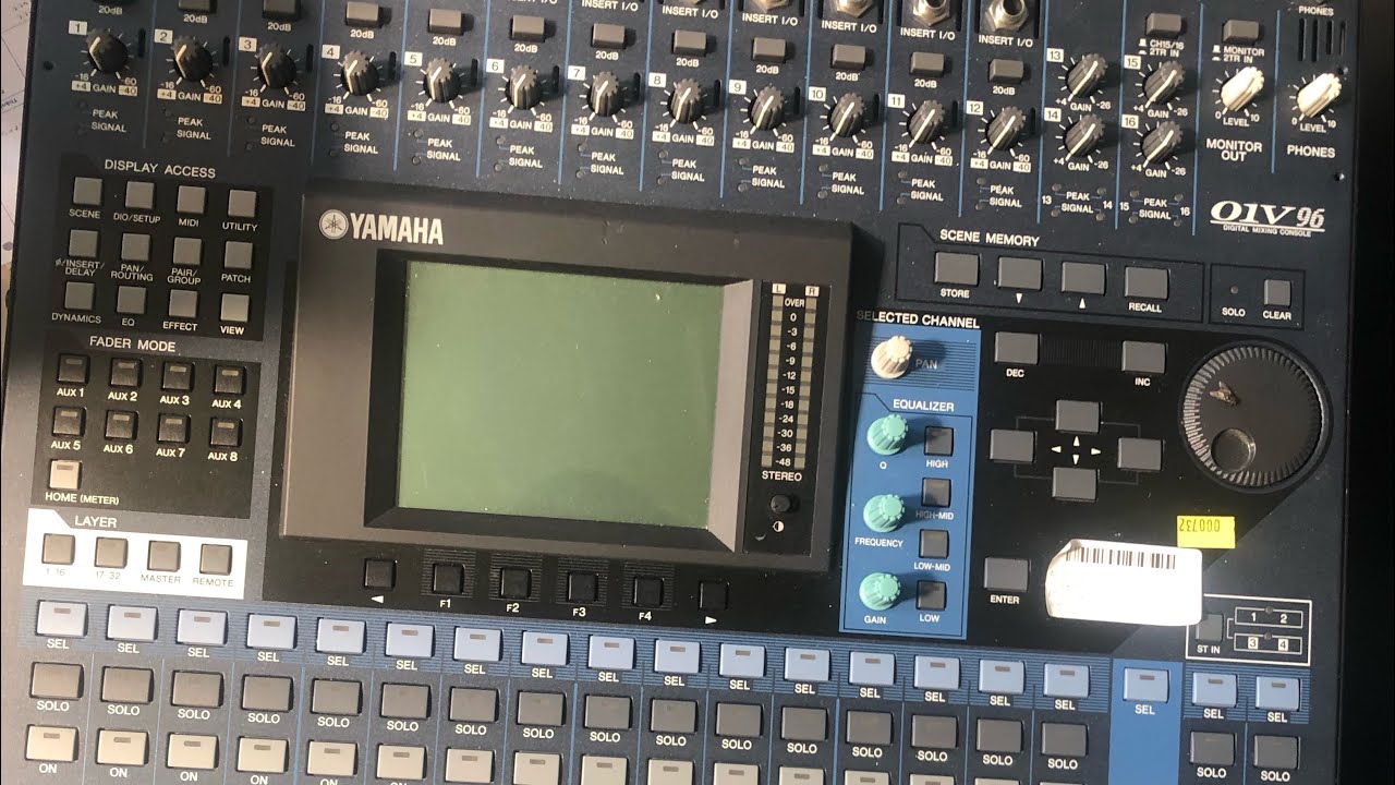 Test mixer Yamaha 01v96