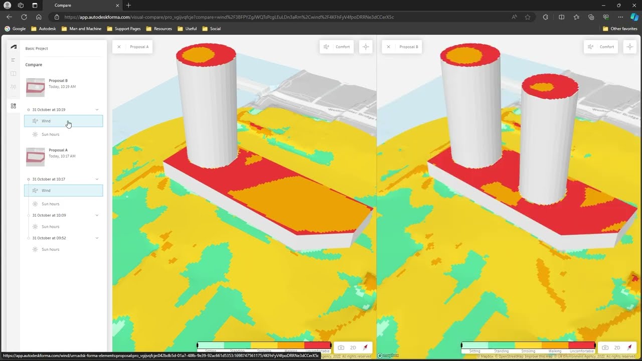 Autodesk Forma Wind Analysis