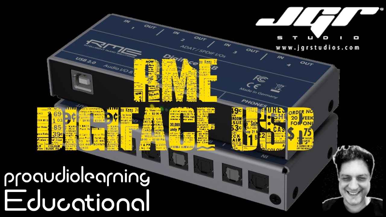RME Digiface USB + Adat Protocollo Tutorial ITA