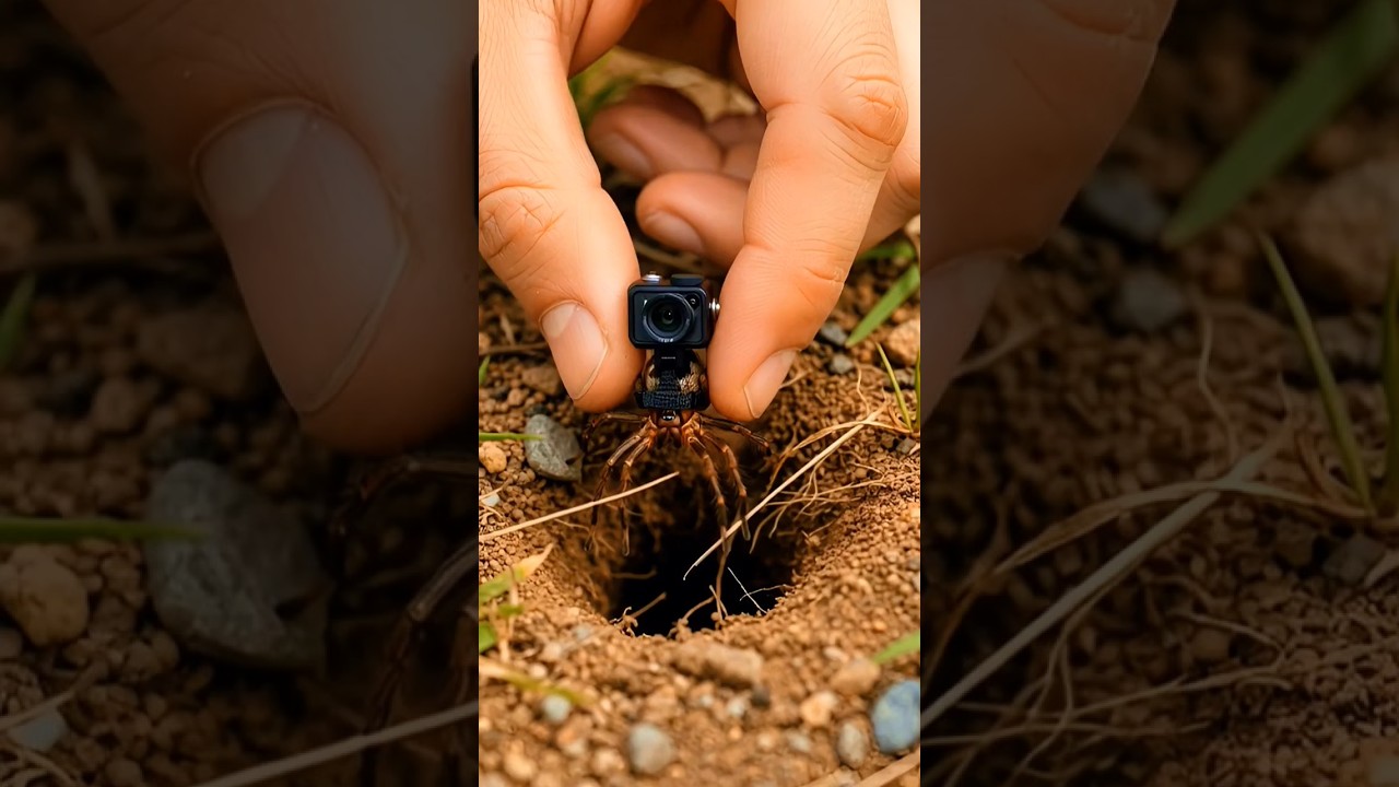 POV: Inside a Trapdoor Spider Tunnel #wildlife #nature