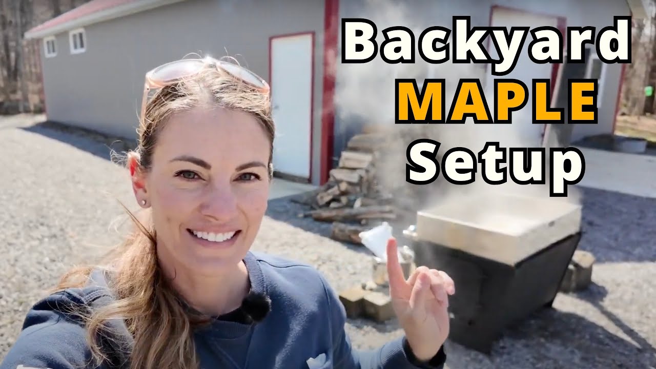 Big Flat Pans Will Save You Time...My Backyard Maple Evaporator Setup
