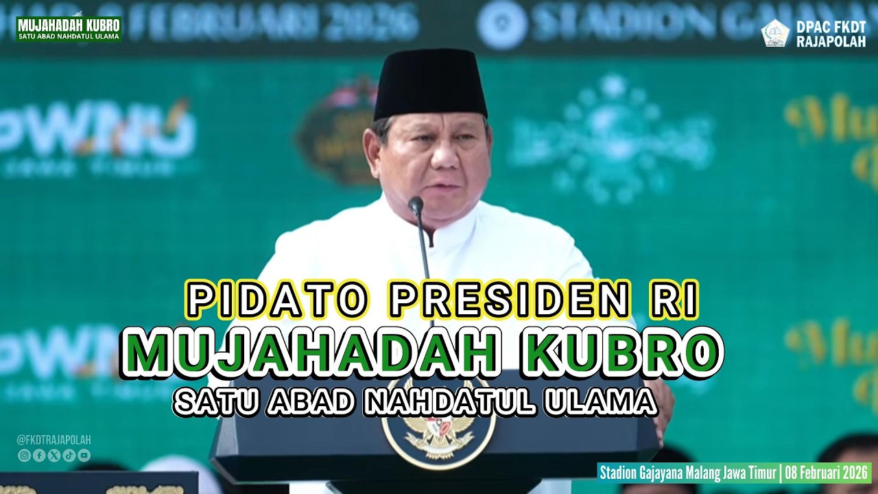 PIDATO PRESIDEN RI | MUJAHADAH KUBRO SATU ABAD NU.