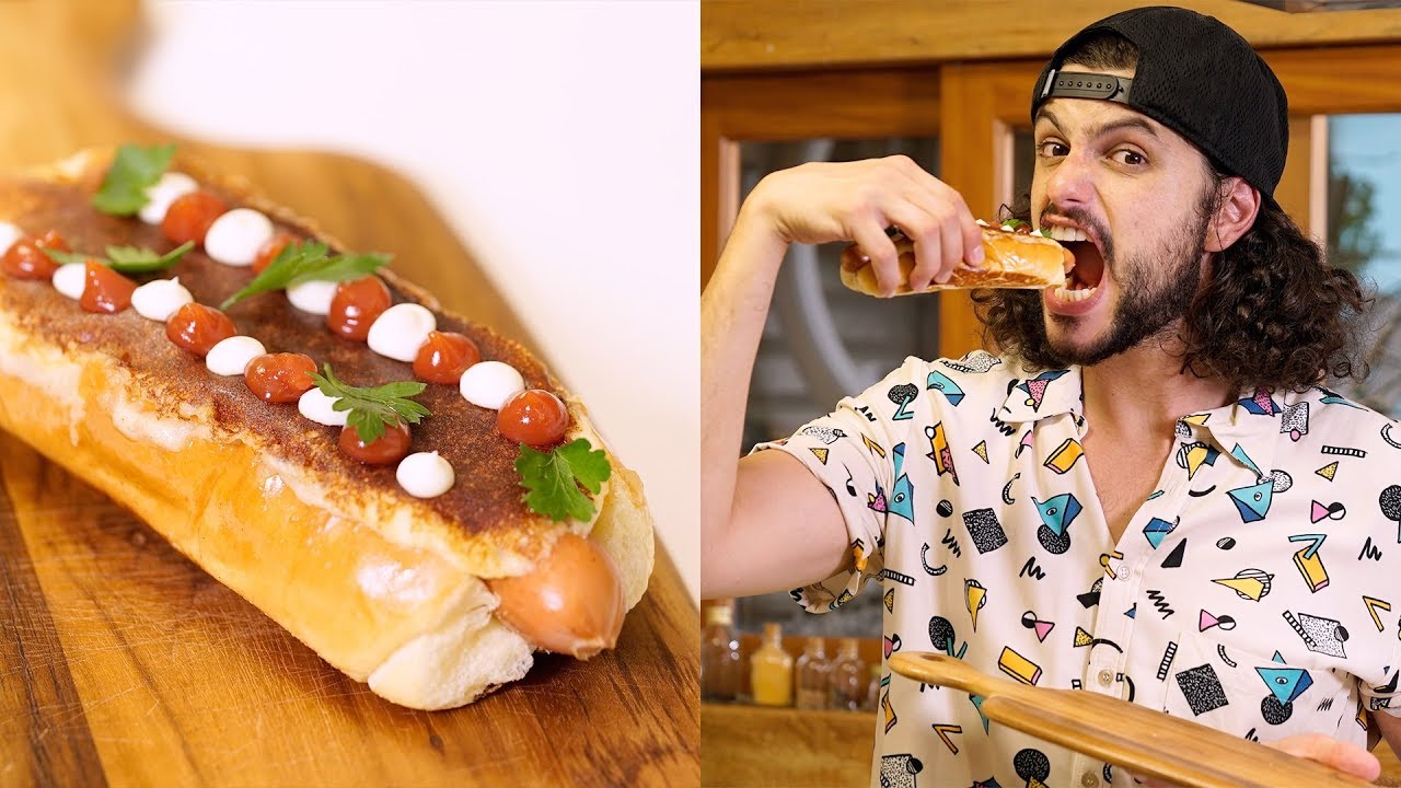 CACHORRO QUENTE COM PURÊ GRATINADO | 3 tipos de hot dog
