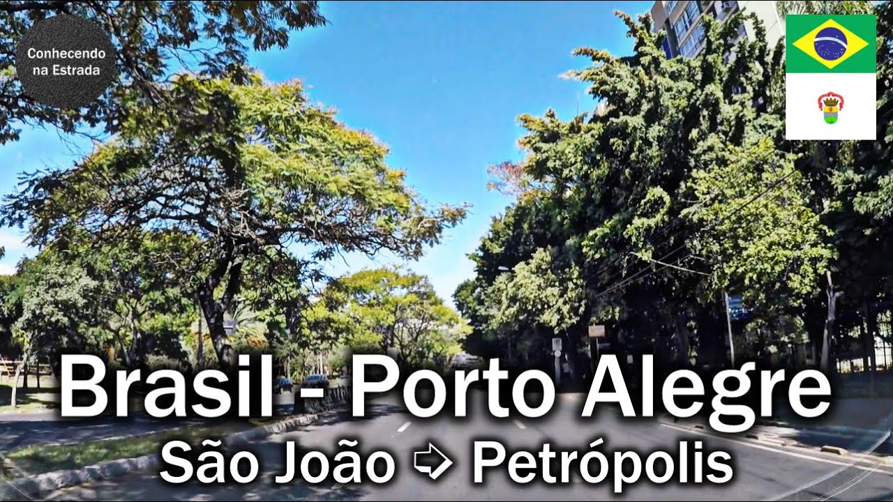 🚗  🌞 Dirigindo por Porto Alegre, bairros São João ➡️  Petrópolis