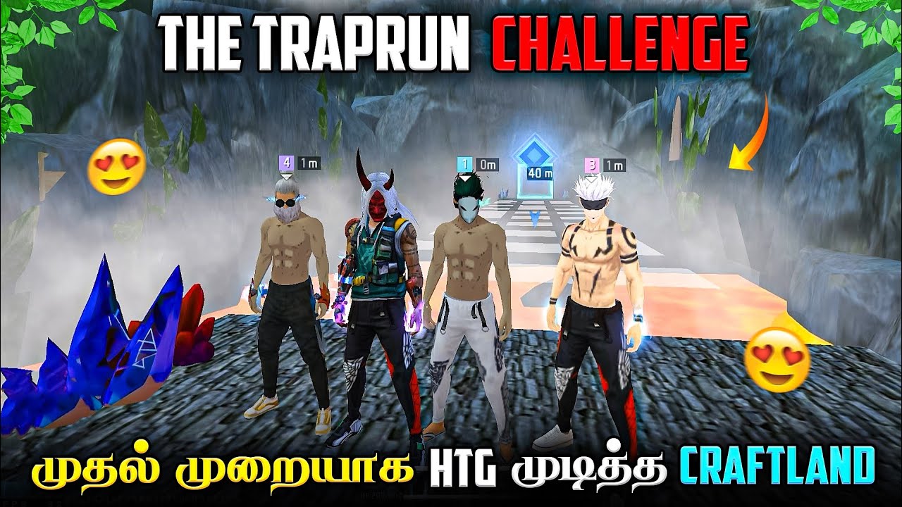 💚 1ST TIME I AM COMPLETED 😍 THE TRAPRUN CHALLENGE 🔥 DIAMONDS GIVEAWAY 💎 HTG SQUAD 💜 CRAFTLAND MATCH