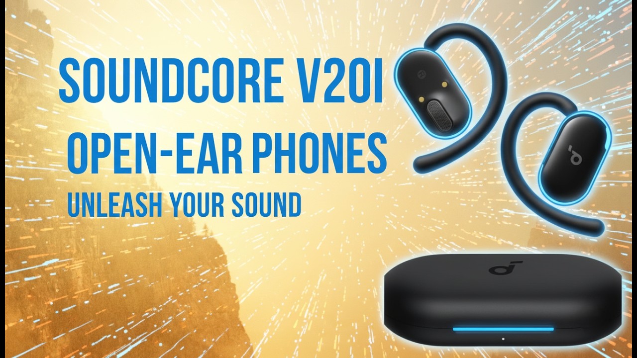 Распаковка и обзор беспроводных наушников открытого типа Soundcore V20i!