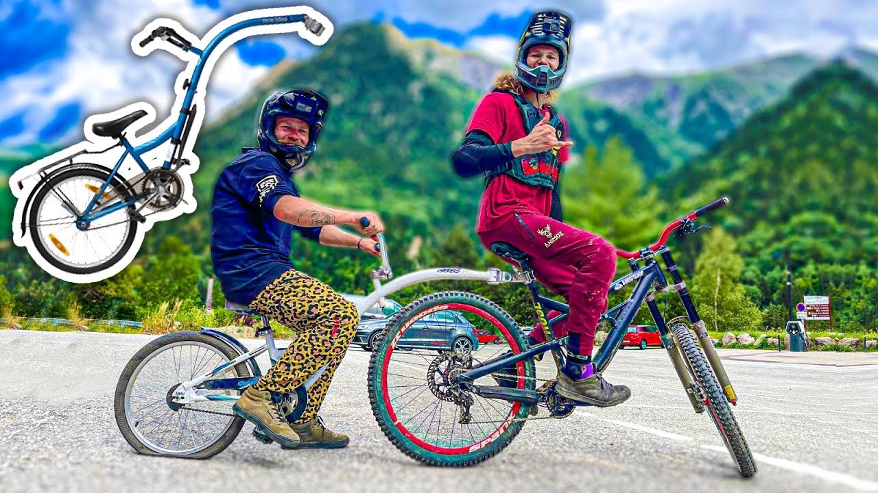 Oui on a descendu une piste rouge de VTT avec &ccedil;a !
