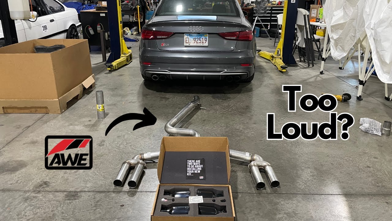 Audi S3 8V.5 AWE Track Exhaust Install w/ Catless Downpipe!