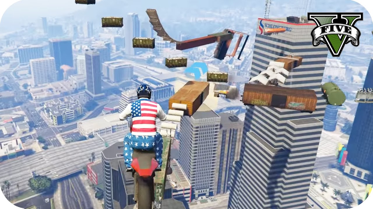 PARKOURCITO DE MOTOS!! | GTA V ONLINE RACE | Flowstreet