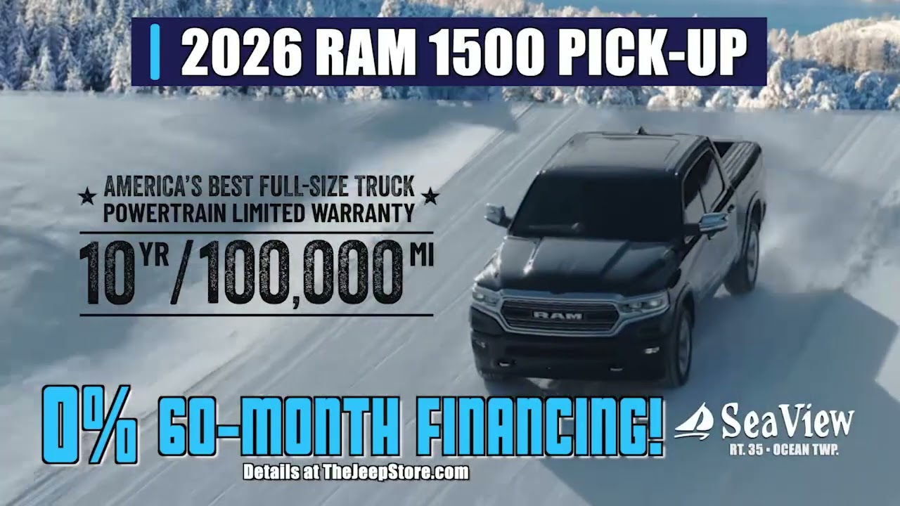 0% Finacing at Sea View Ram!